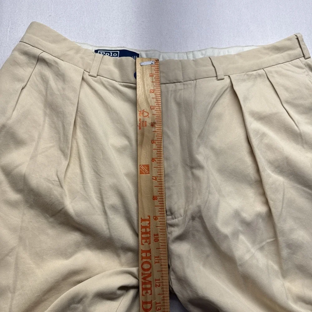 VTG Polo by Ralph Lauren Pastel Silk Cotton Pants 36*32(tag) fits 34*28 Cuffed